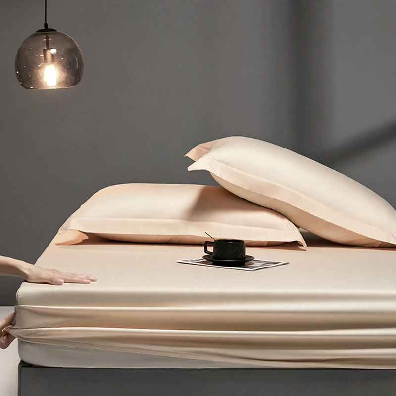 High-quality cotton fitted sheets, 100% cotton, satin weave