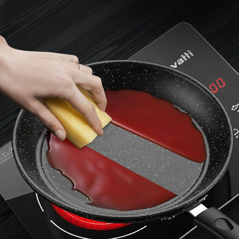 Stainless Steel Frying Pan with Glass Lid
