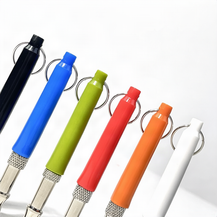 Plastic dog whistle, multiple colors