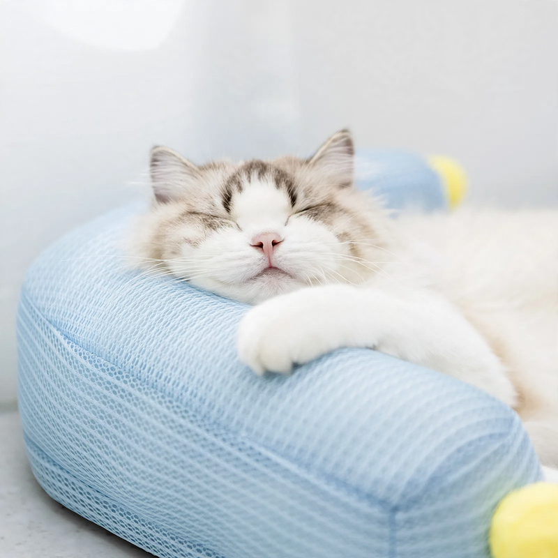 Cool bed for cats and dogs, L-shape
