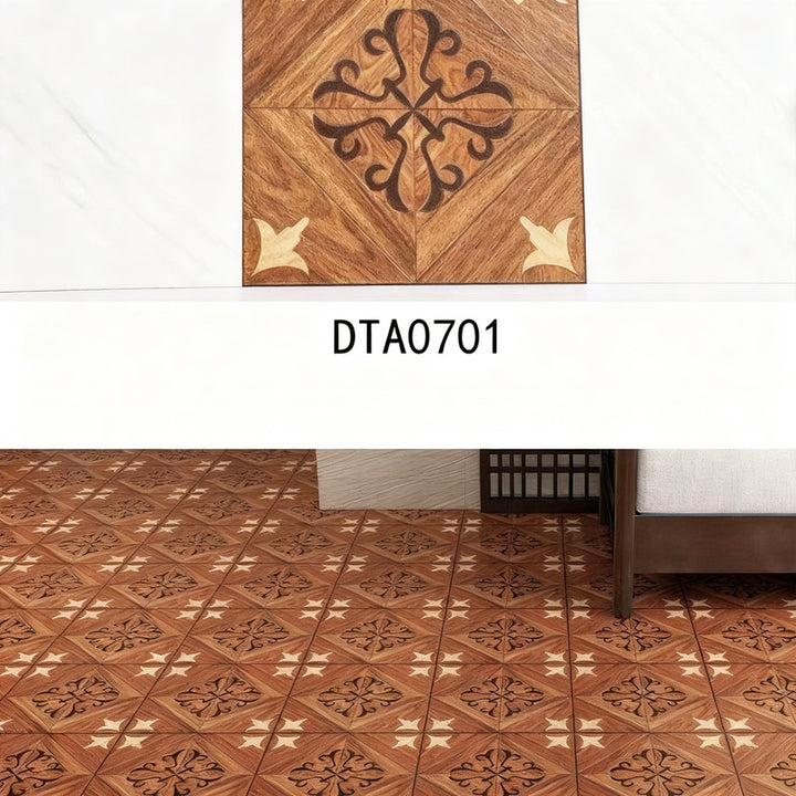Self-adhesive PVC flooring with tile appearance