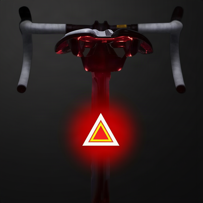 LED bicycle light with USB charging