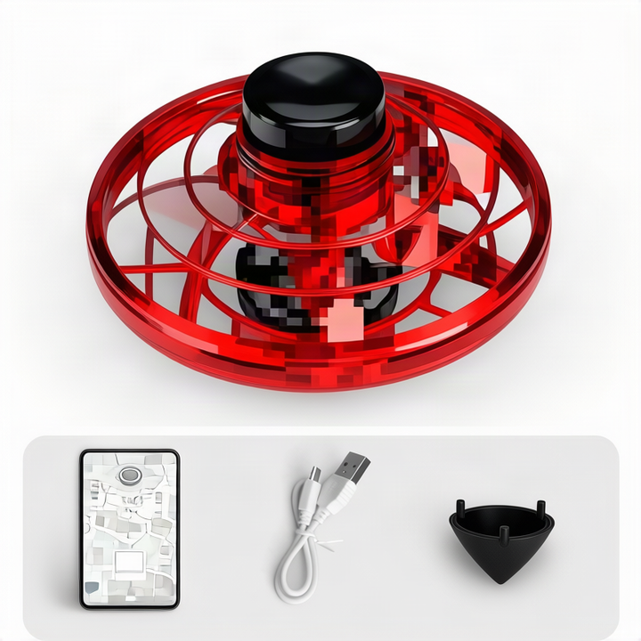 LED flying ball, glowing, with remote control