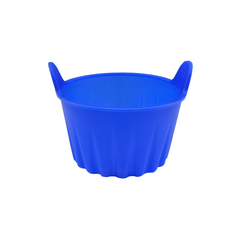 Silicone egg cups, round, 9×9×7 cm
