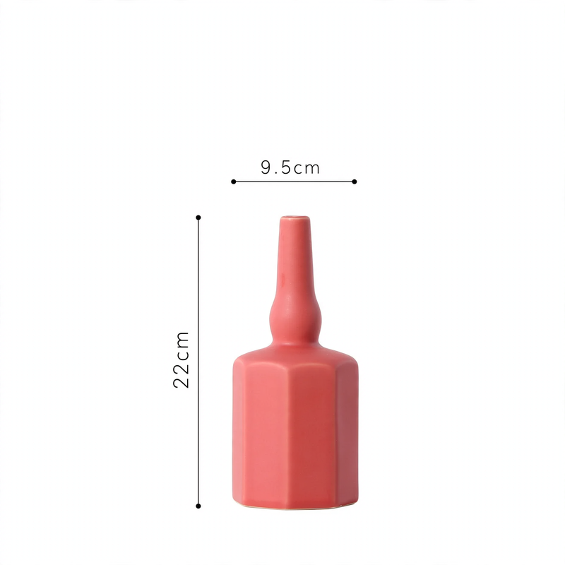 Ceramic flower vase, Nordic design