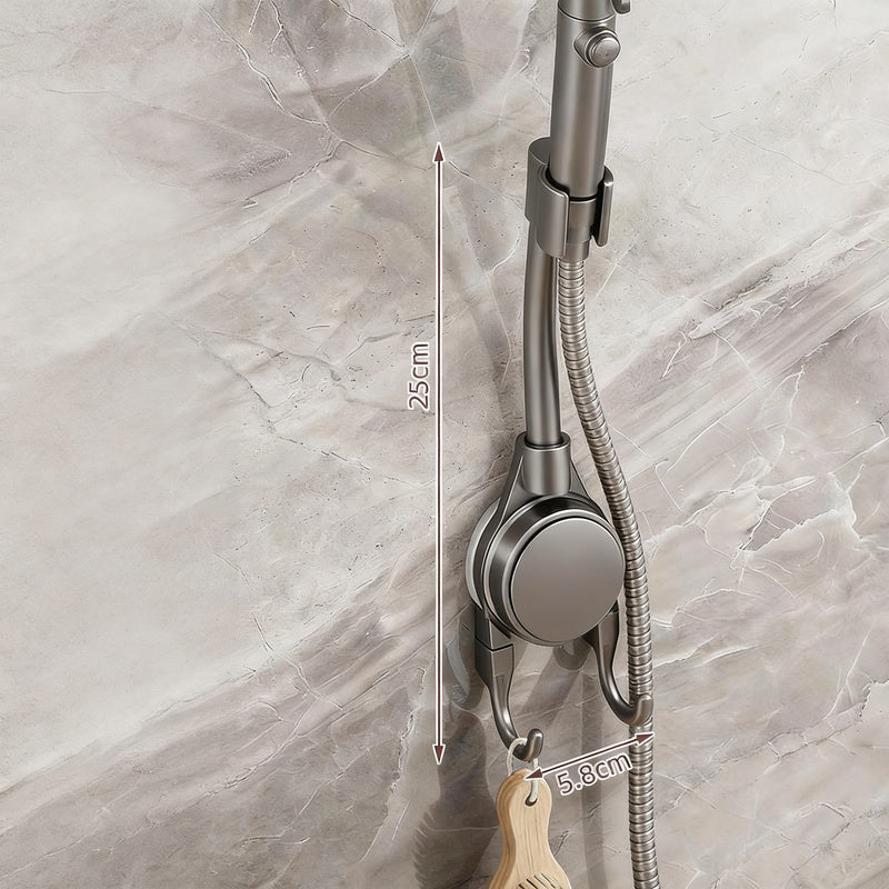 Shower head holder without drilling with suction cup