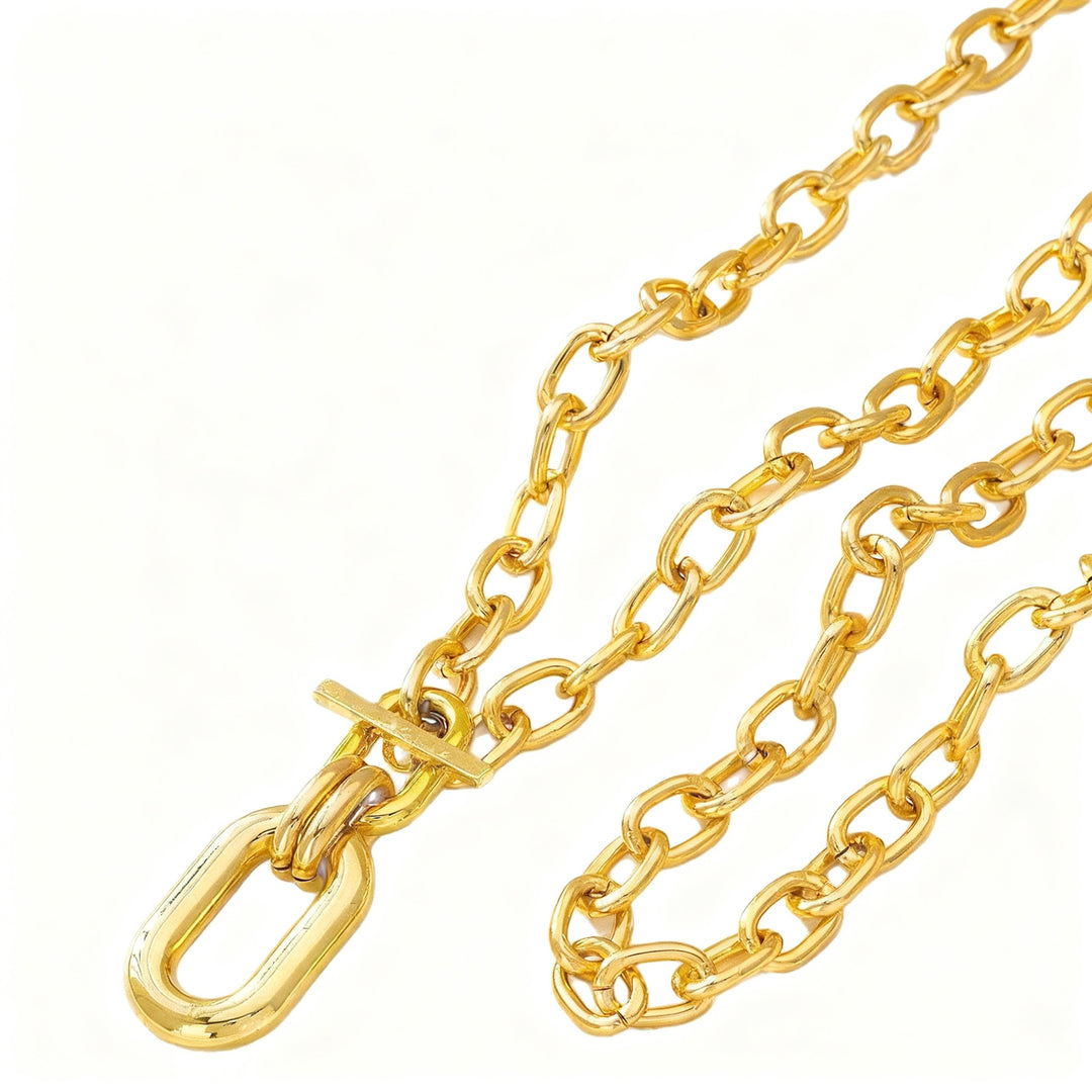 Cross necklace, silver-plated