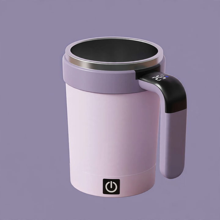Electric stirring cup with temperature display, 380 ml