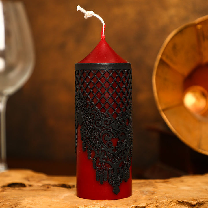 Handcrafted beeswax scented candle, cylinder
