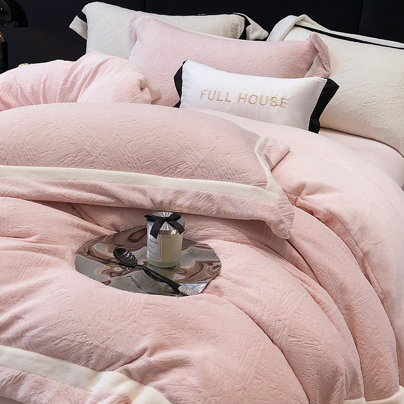 Flannel bed linen set, 4-piece, winter