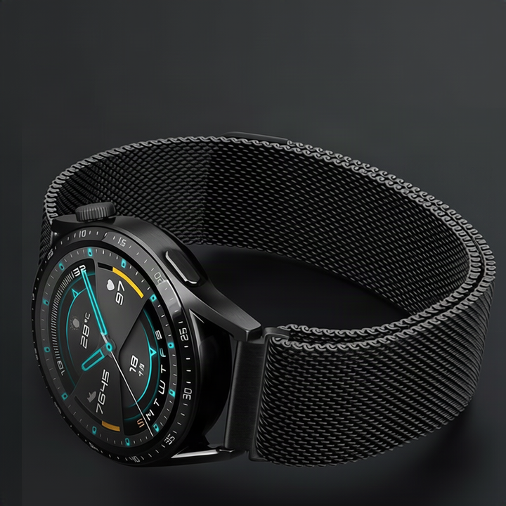 Black Luxury Bracelet for UltradThin Smartwatch