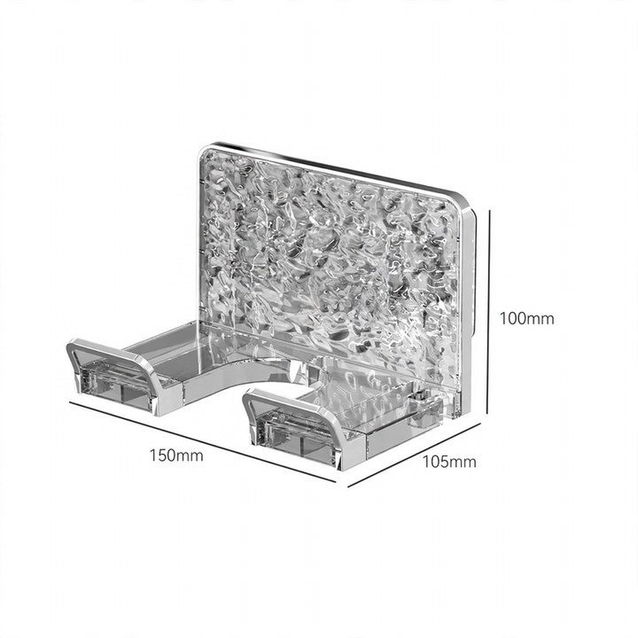 Wall mount for hair dryer, drill hole free