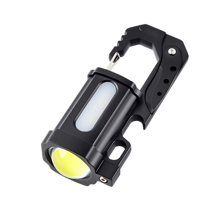 Mini flashlight with keychain, LED