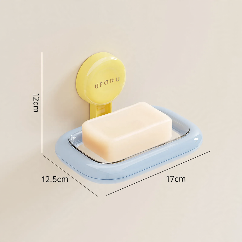 Kitchen organizer with suction cup, plastic