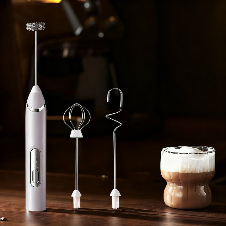 Electric milk frother, USB-C, multiple functions