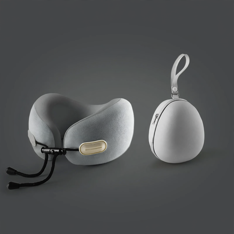 Memory foam neck support pillow with pocket