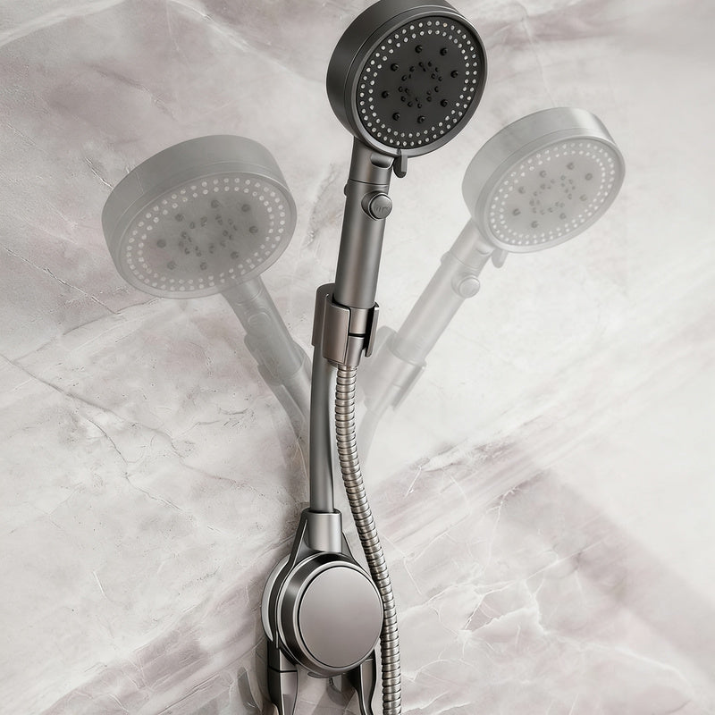 Shower head holder without drilling with suction cup