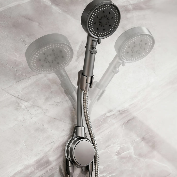 Shower head holder without drilling with suction cup