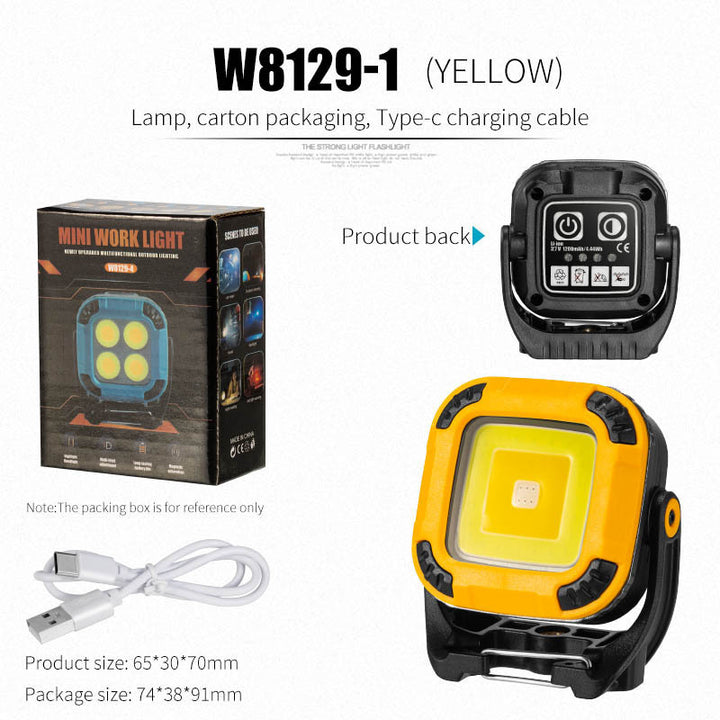 Mini camping lamp with LED and keychain