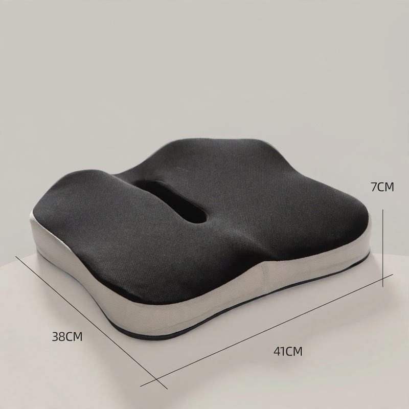 Memory foam seat cushion for office chairs, 41×38×7 cm