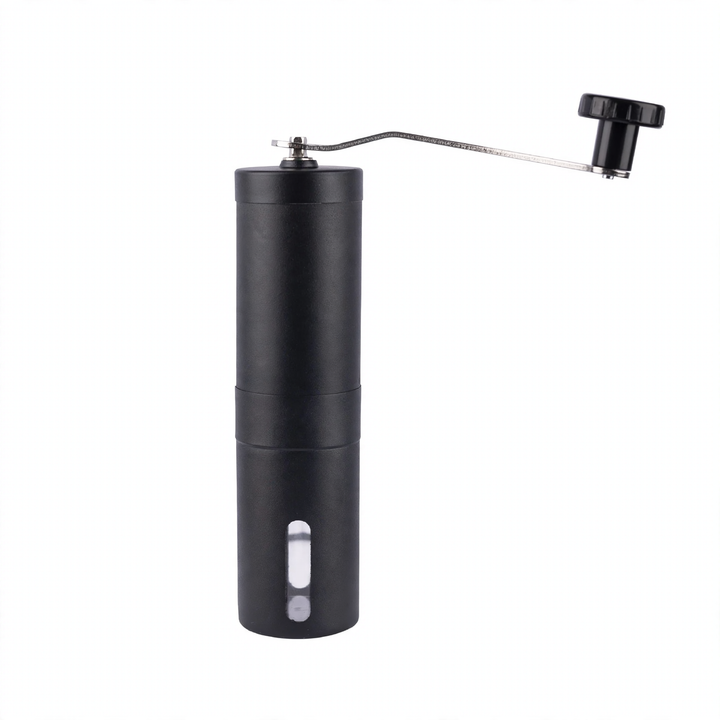 Hand crank coffee mill with ceramic or steel grinding mechanism