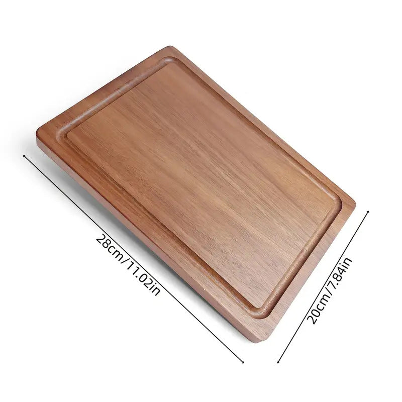 Wood cutting board, square, single or 3-piece set