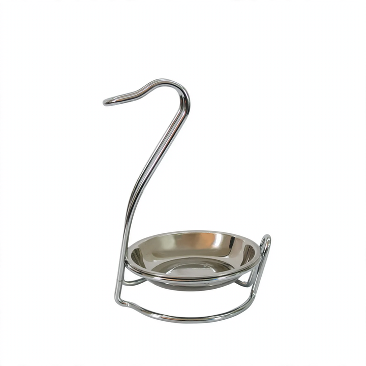 Stainless steel spoon rest for kitchen and gastronomy