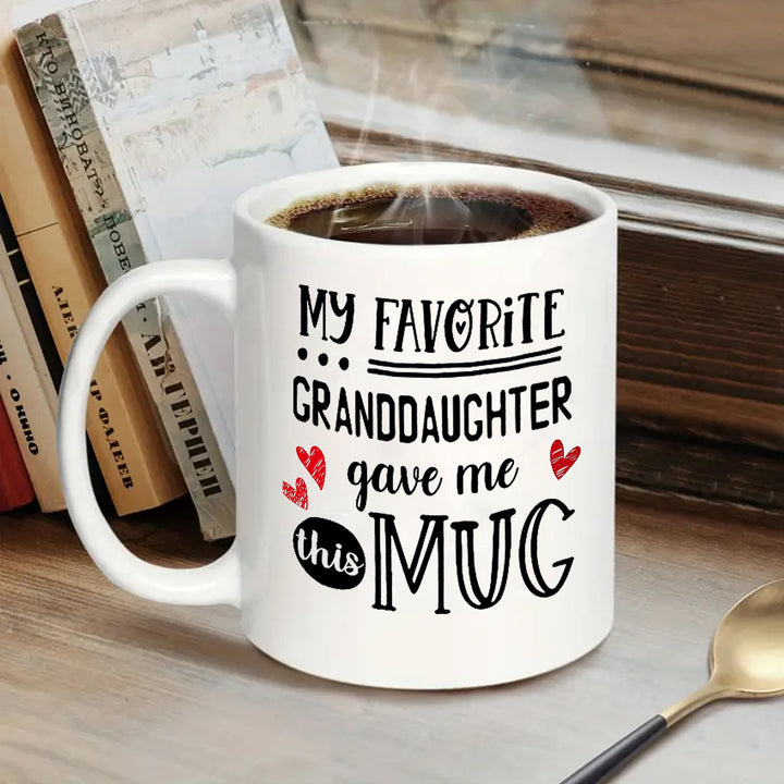 Ceramic coffee mug with saying, 301–400 ml