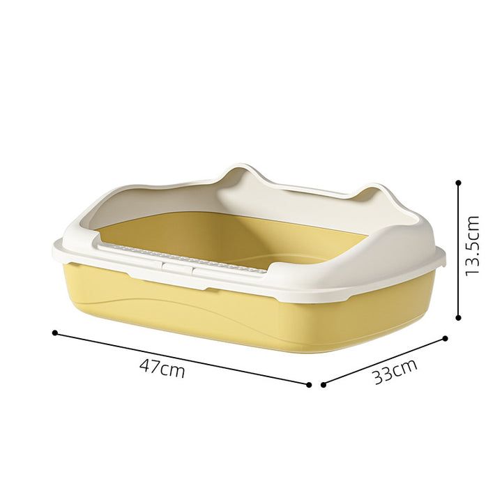 Half-open cat litter box, 35 cm wide