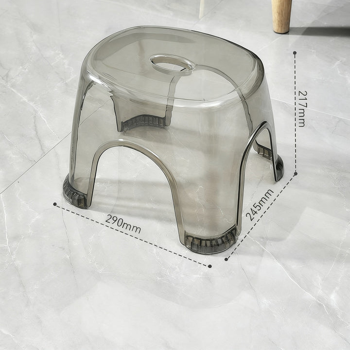 Plastic stool, square, sturdy