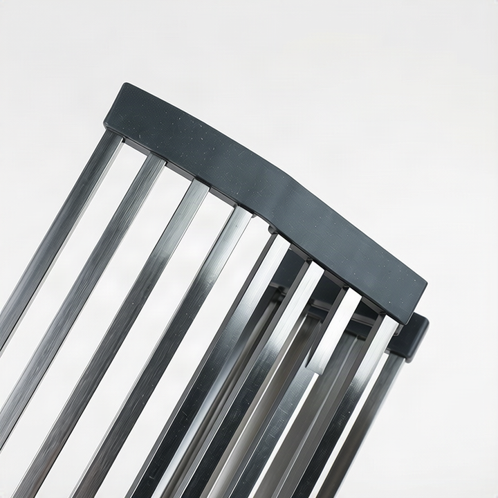 Stainless steel sink rack with rolling grid