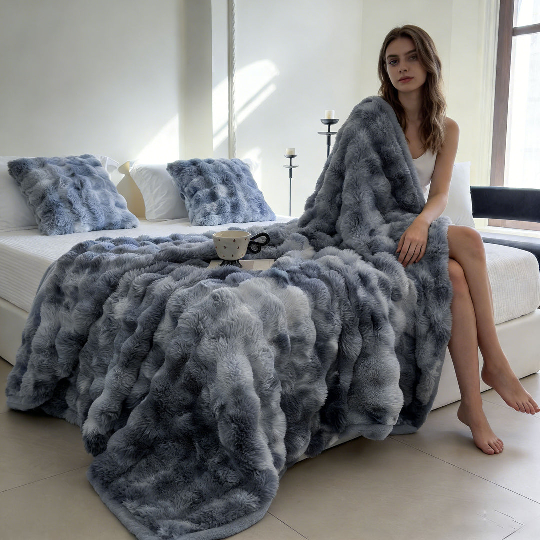 Lascaux wool blanket, double-layered, winter quality