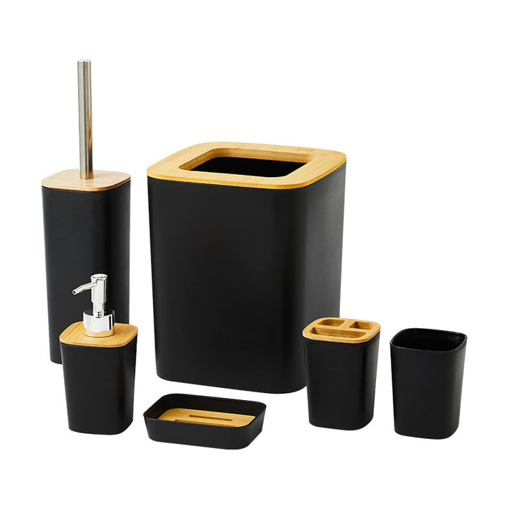 Waste bin with double chamber, round
