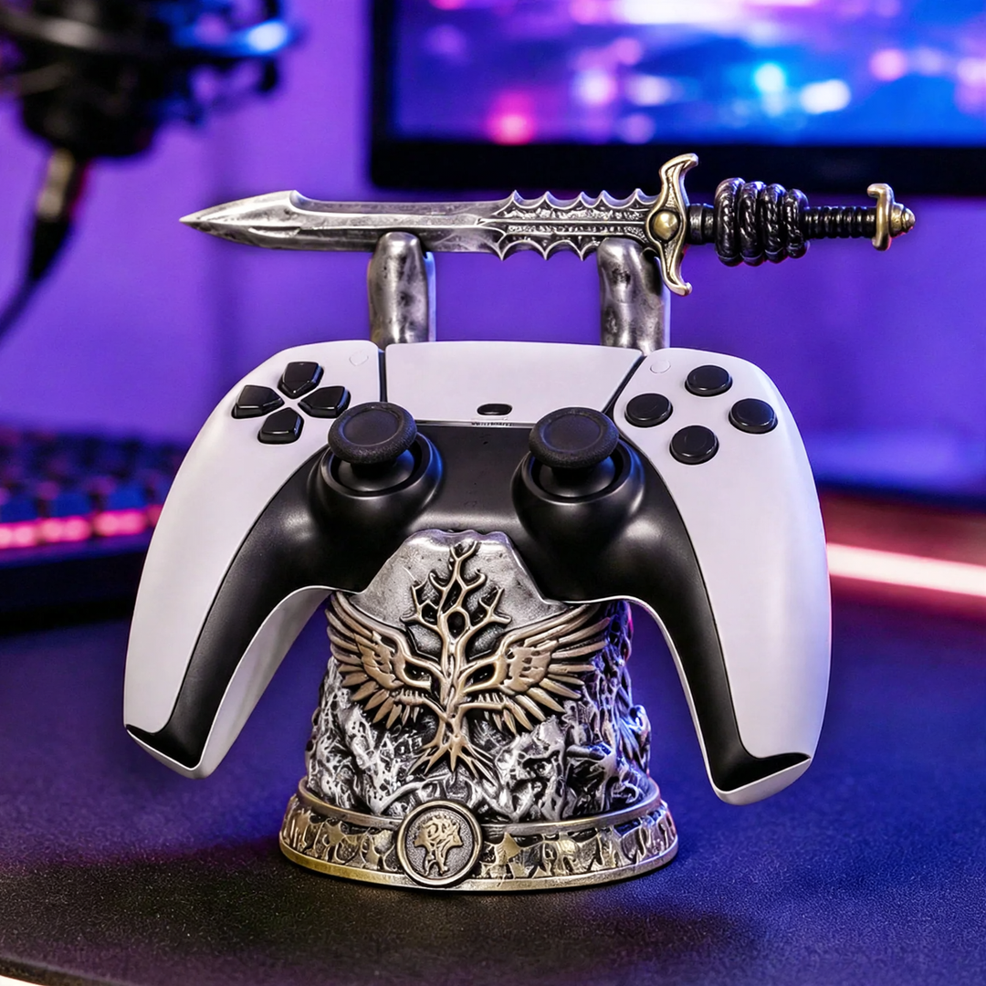 Game controller stand and desk organizer