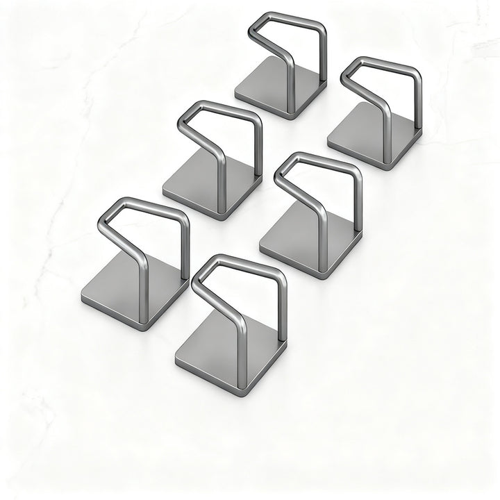 Stainless steel hooks for under-cabinet, no drilling