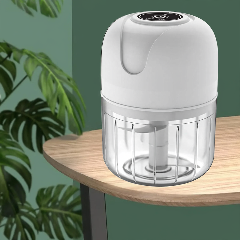 Electric garlic chopper, portable