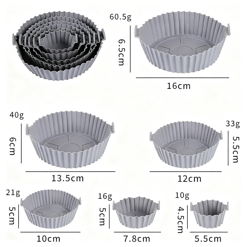 Silicone egg cups, round, 9×9×7 cm