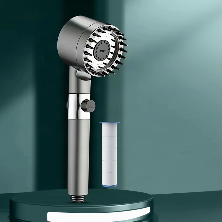 Multifunctional shower head with LED and massage function