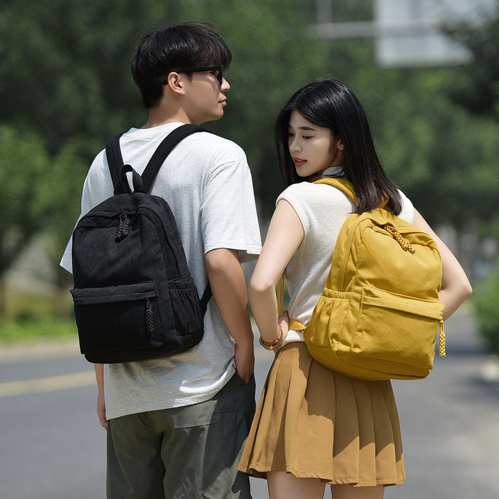Cord backpack for university and travel