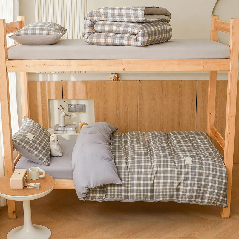 Cotton bedding set for student dorms
