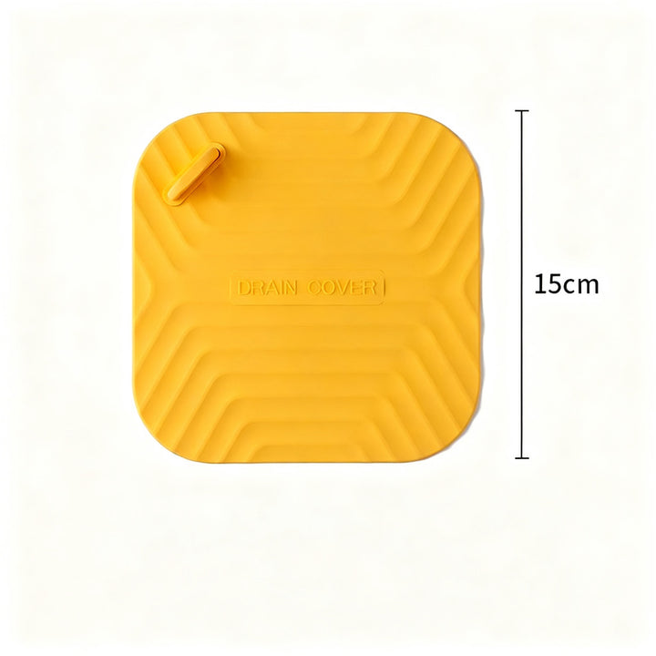 Silicone floor drain seal, odor-reducing