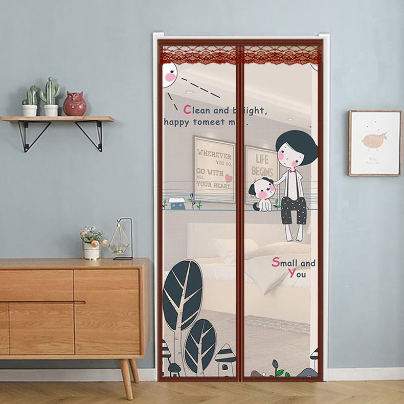 Curtain with mosquito protection, cartoon design