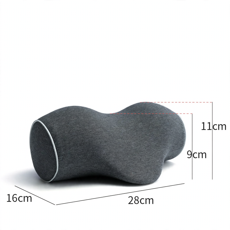 Neck support pillow with memory foam, portable