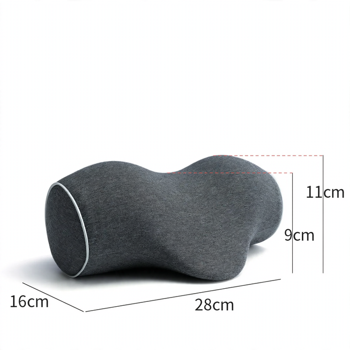 Neck support pillow with memory foam, portable