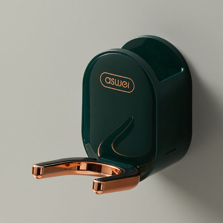 Hair dryer wall holder, foldable, no drilling