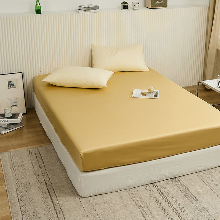 High-quality cotton bed sheets and fitted sheet