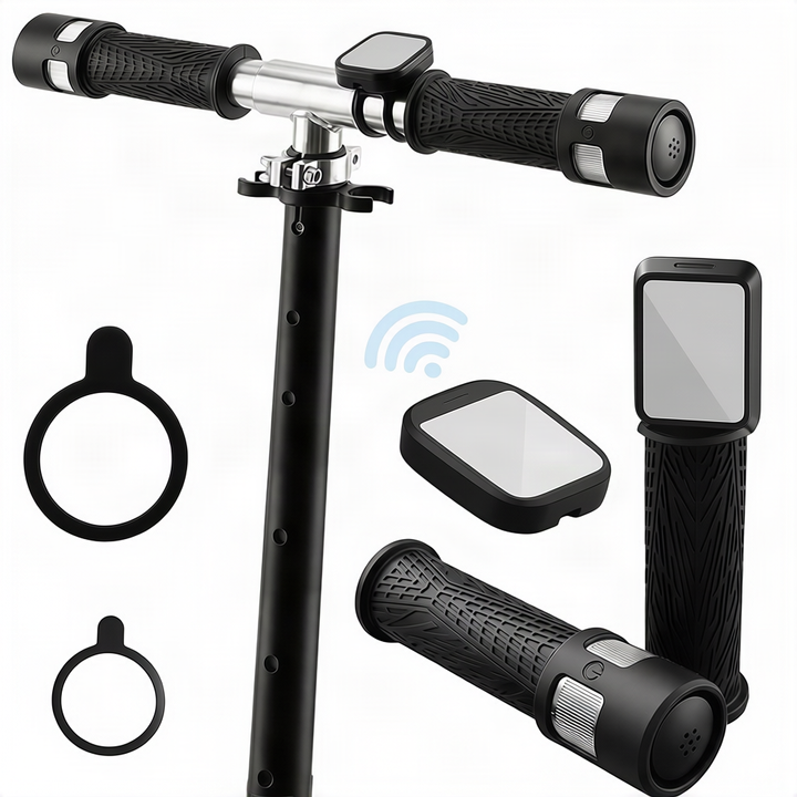 LED handlebar light with remote control for e-scooter