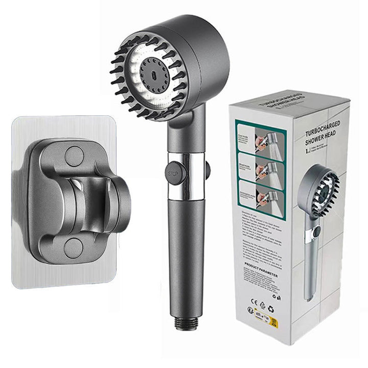 Multifunctional shower head with LED and massage function