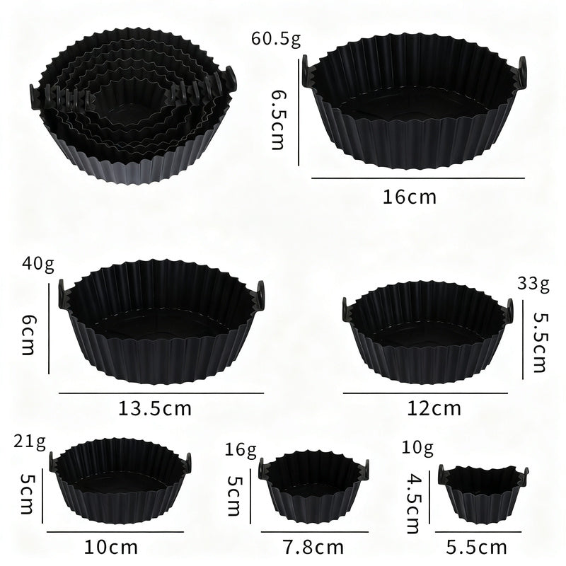 Silicone egg cups, round, 9×9×7 cm