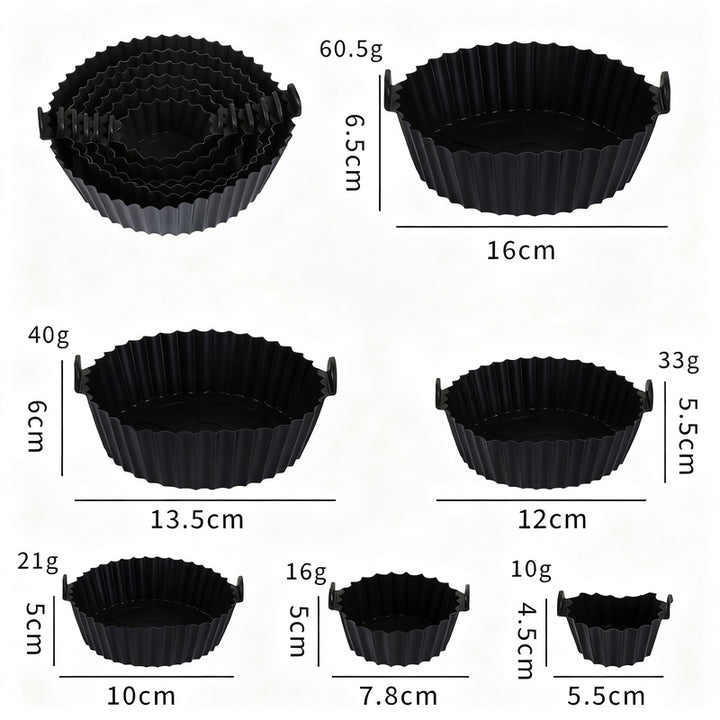 Silicone egg cups, round, 9×9×7 cm